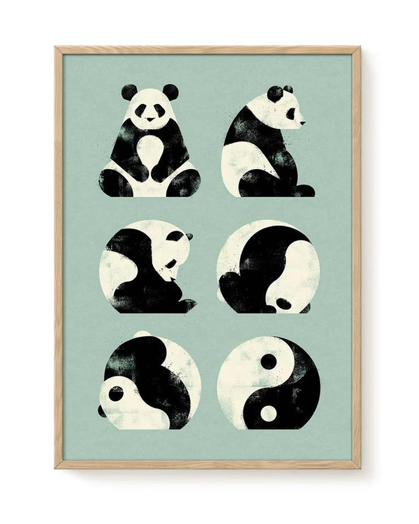 Dieter Braun Yin & Yang Panda Poster (50x70cm)