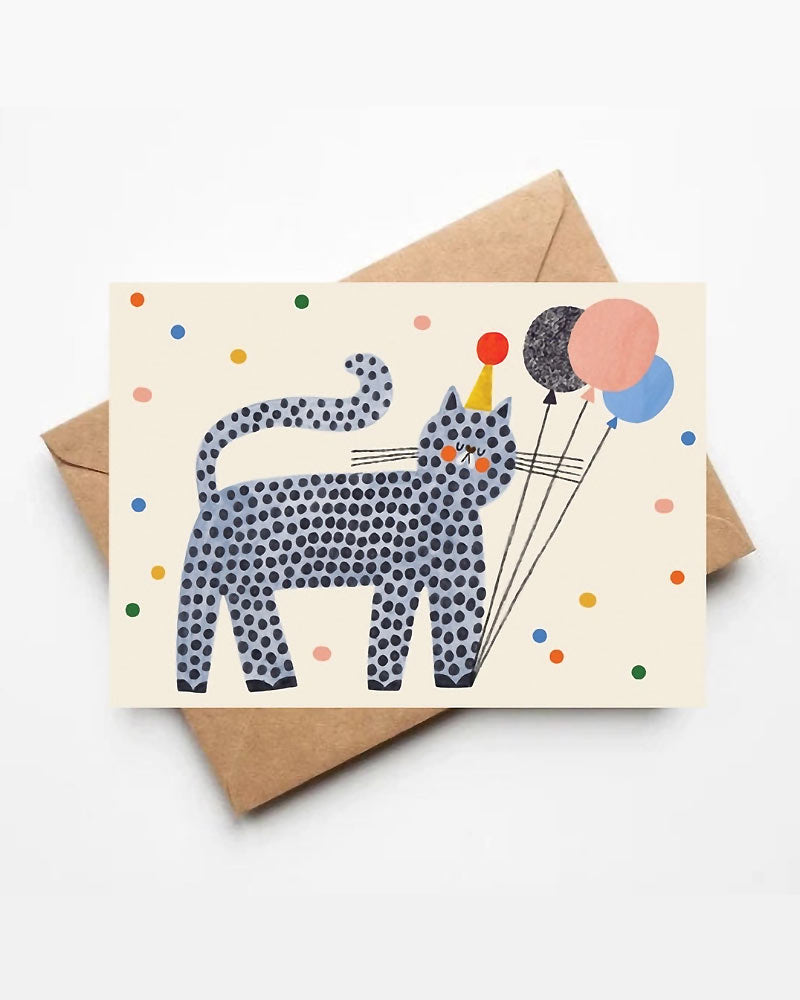 Party Cat Klappkarte