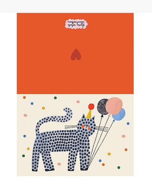 Party Cat Klappkarte