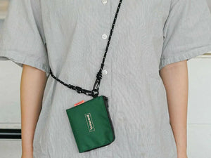 Penco L-Zip Purse Dark Green