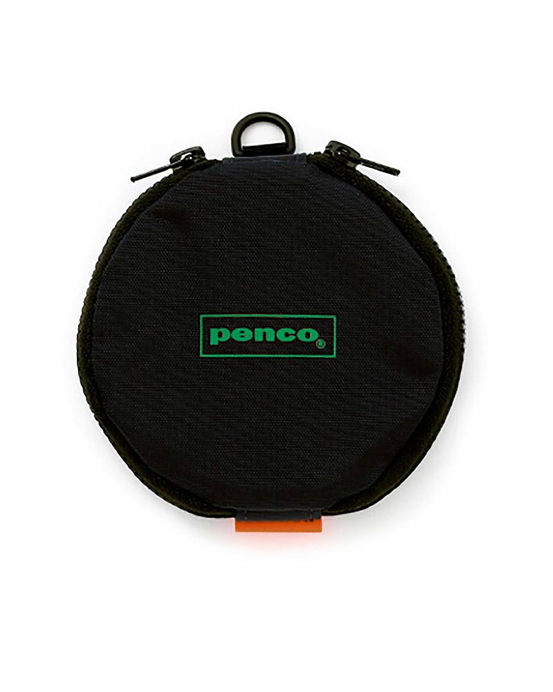 Penco Double Door Coin Purse Black