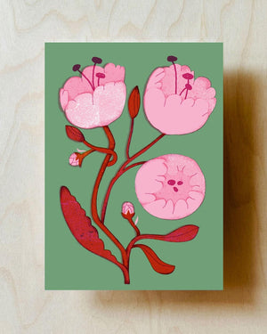 Barbara Dziadosz Peonies Flower Postkarte