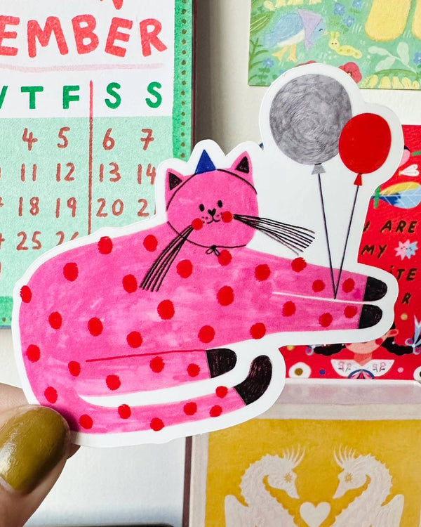 Daria Solak - Pink Cat Sticker