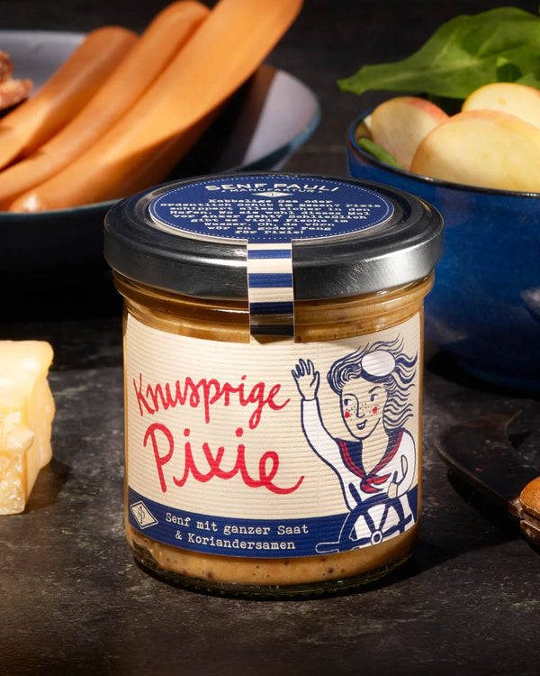 Knusprige Pixie: Senf mit ganzer Saat & Koriandersamen