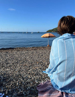 Ottomania - Hamamtuch Pool Blue White