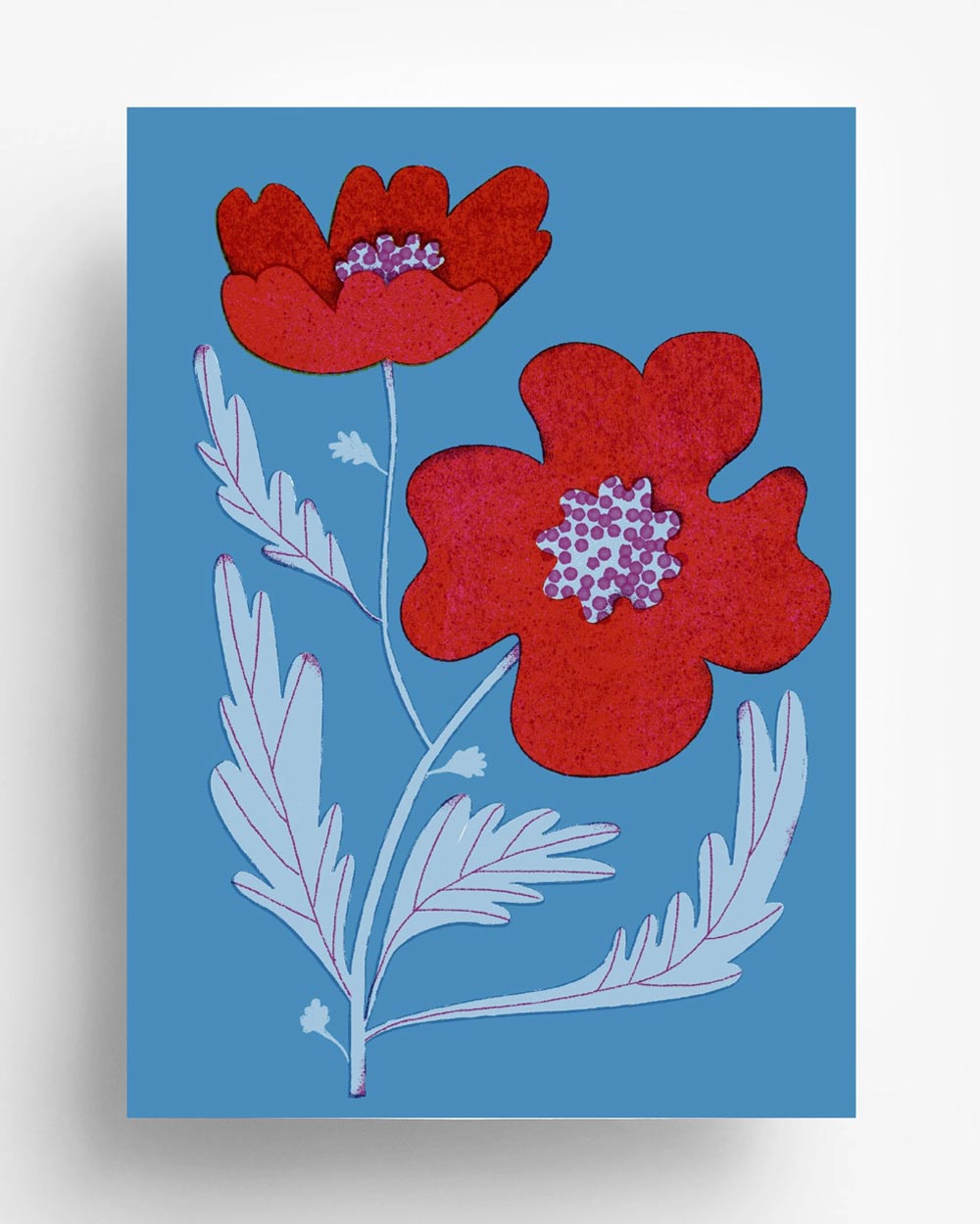 Barbara Dziadosz Poppy Flower Postkarte