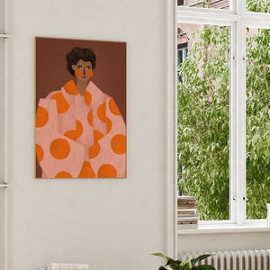 Woman With The Orange Dots Poster (70x100cm)