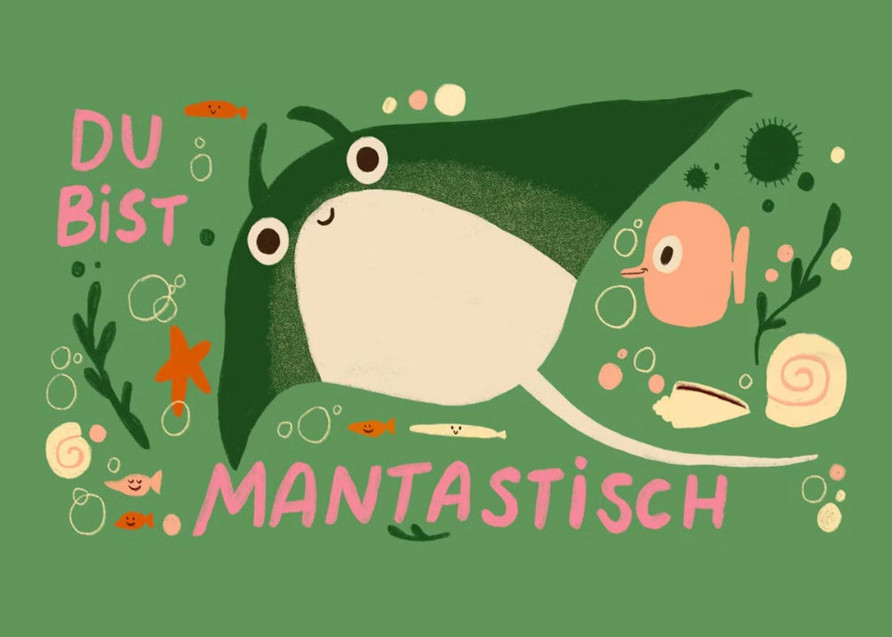 Du bist mantastisch Postkarte