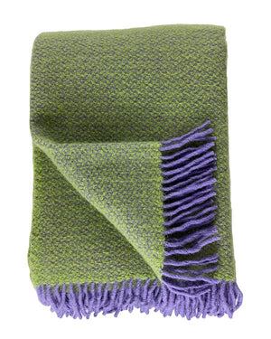 D&T Design - Punto Wolldecke Lavendel Light Green
