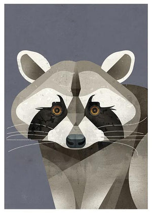 Racoon Postkarte