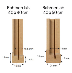 Holzrahmen Anthrazit