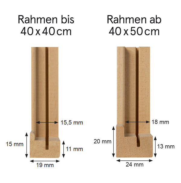 Holzrahmen Anthrazit