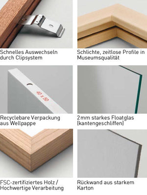 Holzrahmen Anthrazit