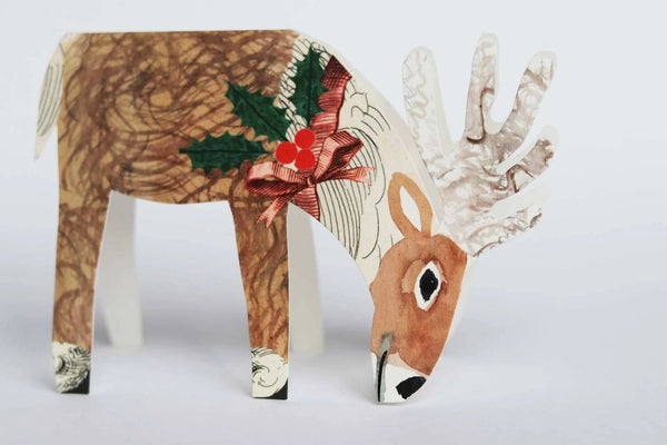 Hadley - Reindeer Christmas Klappkarte