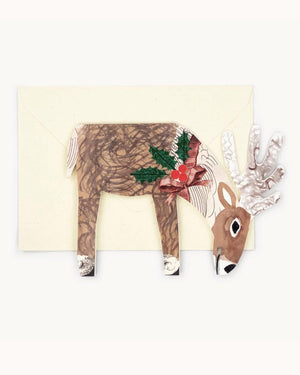 Hadley - Reindeer Christmas Klappkarte