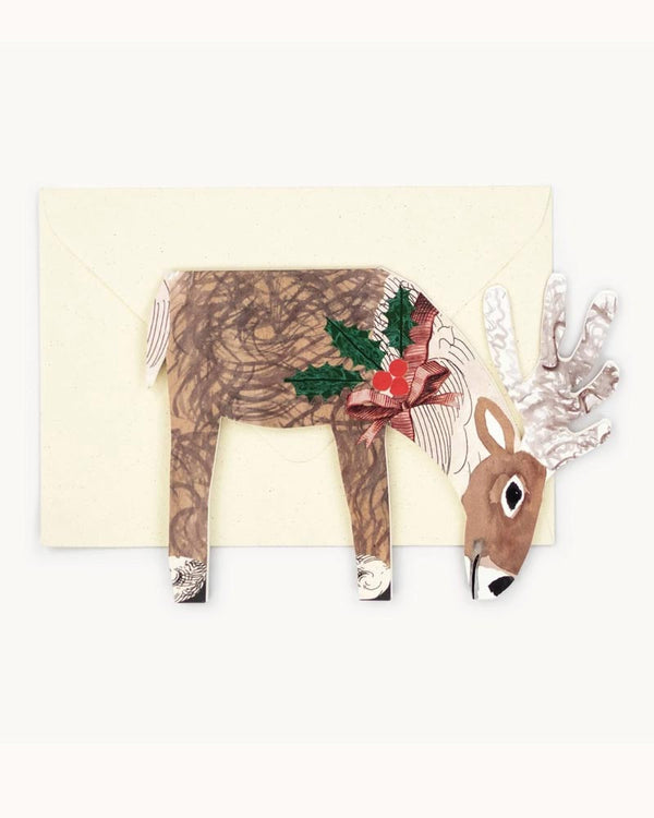 Hadley - Reindeer Christmas Klappkarte