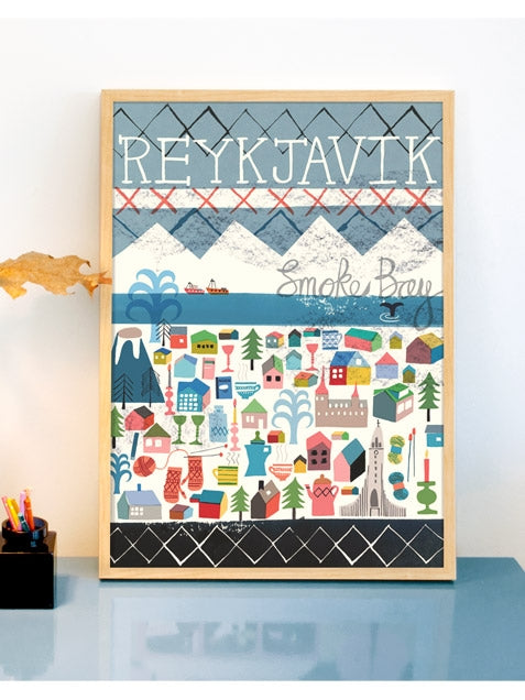 Reykjavik Poster (50x70cm)