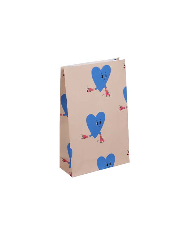 Geschenktüte Marii Soré Roller Hearts mit Boden (5er-Pack)