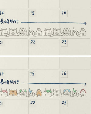 Midori Paintable Stamp Roller Dog & Landscape