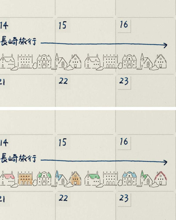 Midori Paintable Stamp Roller Dog & Landscape