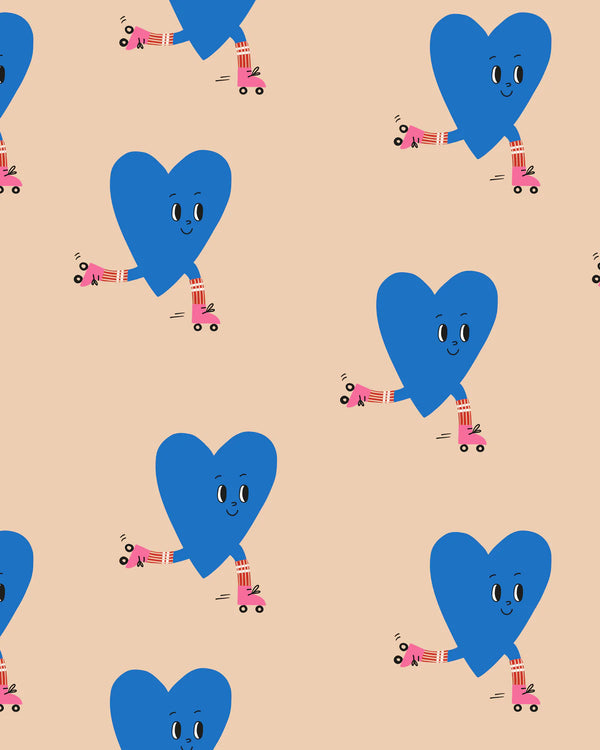 Geschenkpapierrolle Roller Heart 70x300cm