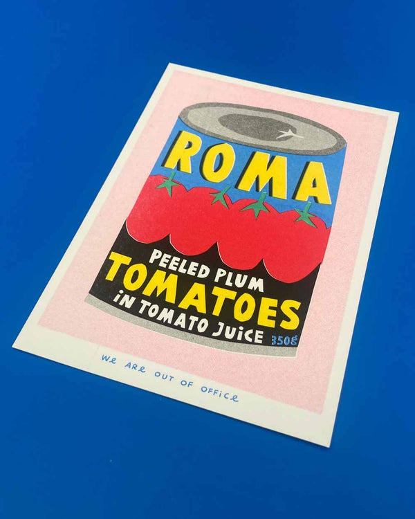 Dose mit Pflaumentomaten Risodruck