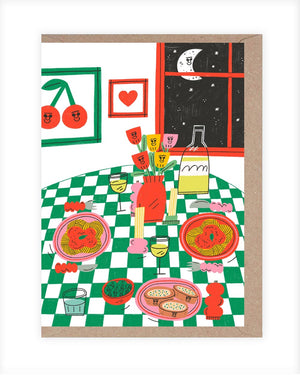 Rumble Cards Romantic Dinner Klappkarte