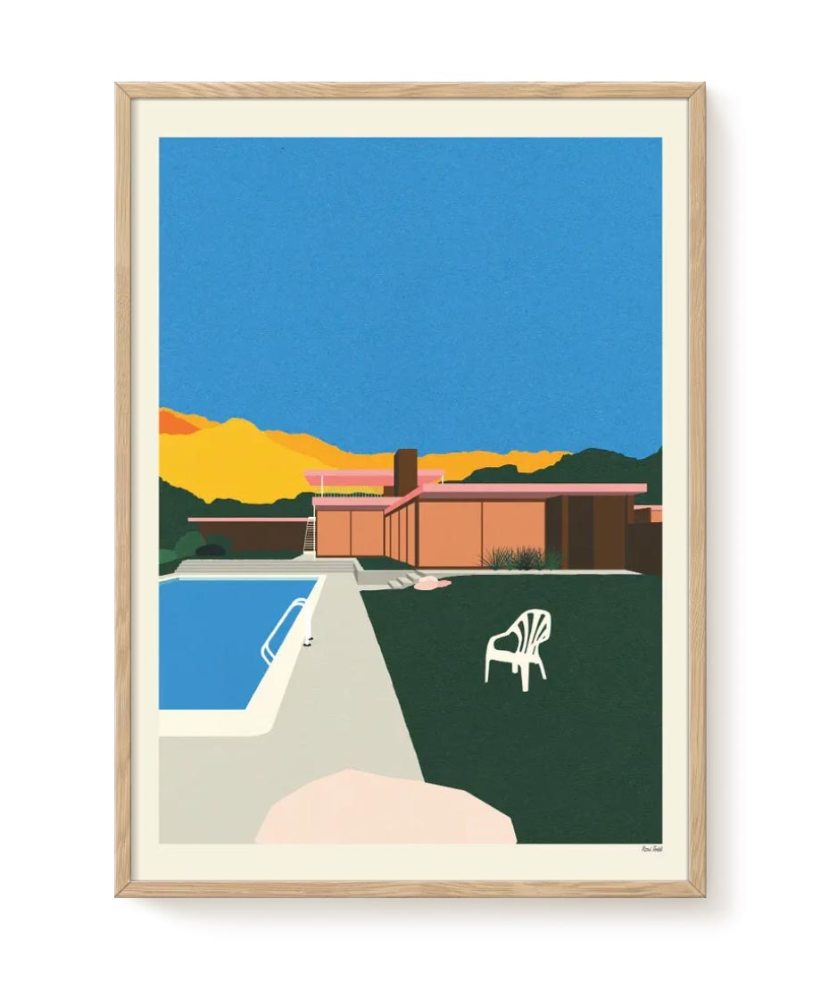Pool Side Print (30x40cm)