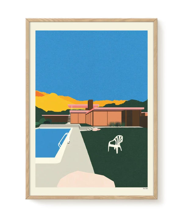 Pool Side Print (30x40cm)