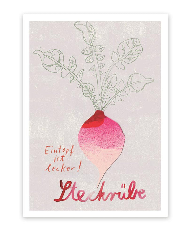 Steckrübe Postkarte A6