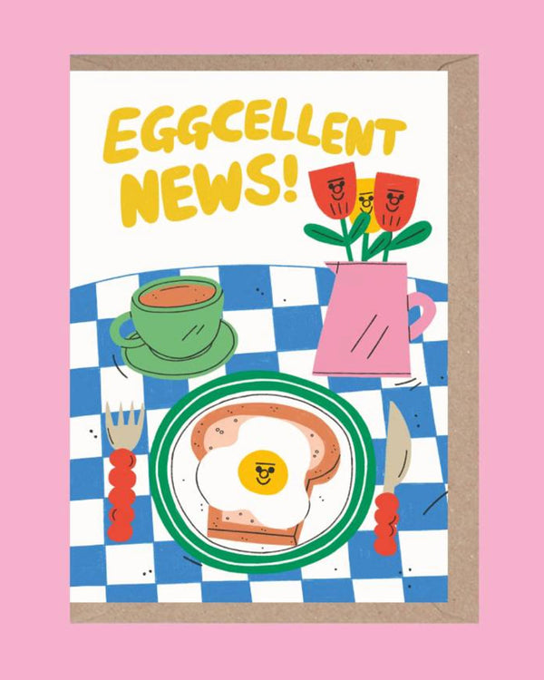 Eggcellent News! Klappkarte