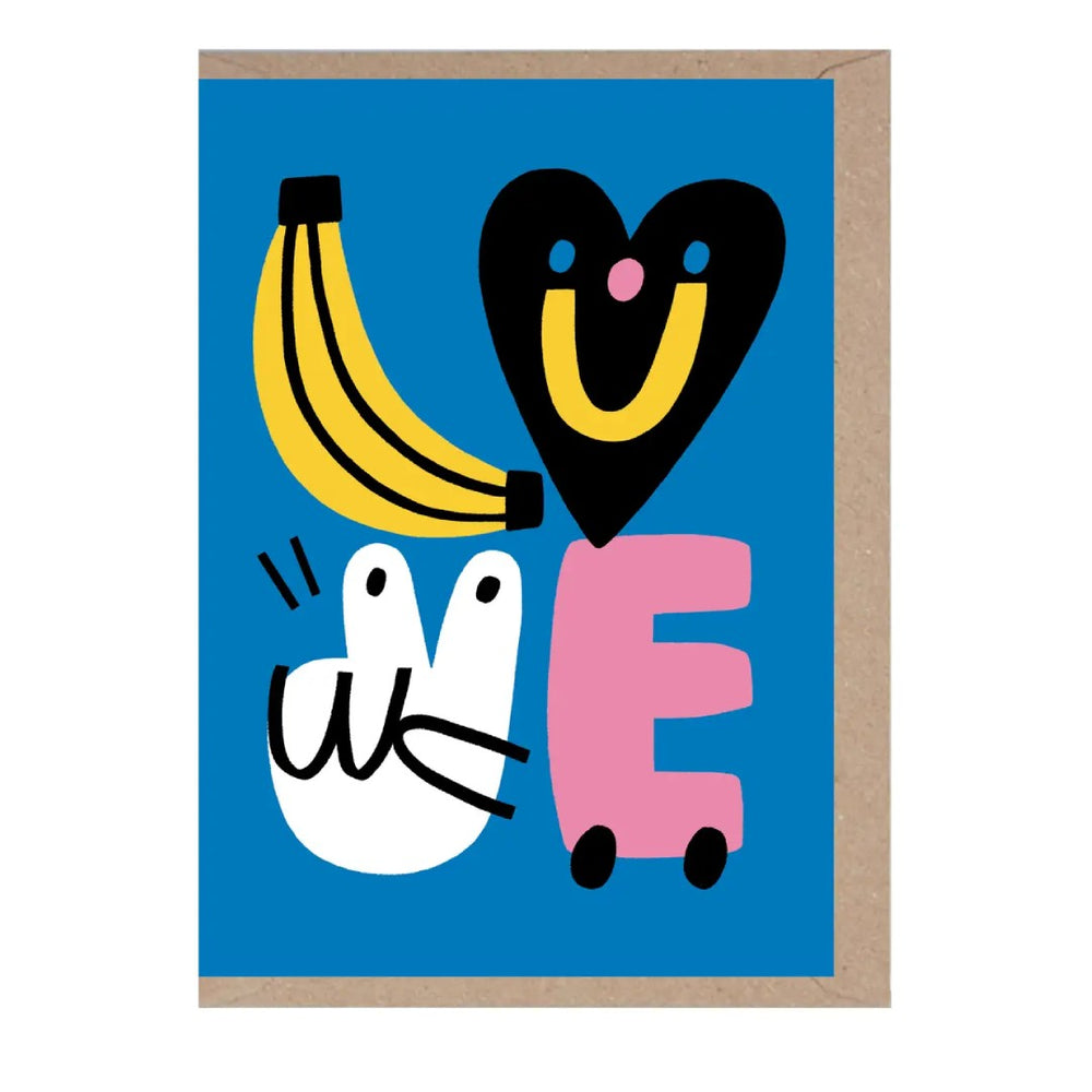 Banana Love Klappkarte