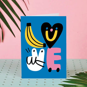 Banana Love Klappkarte
