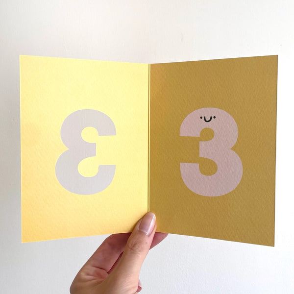 Rumble Cards Happy Birthday 3 Die Cut Klappkarte