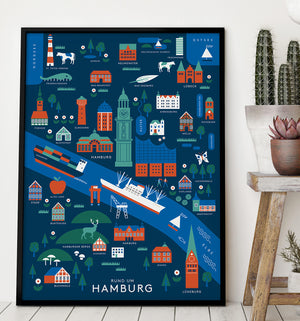 Rund um Hamburg Poster