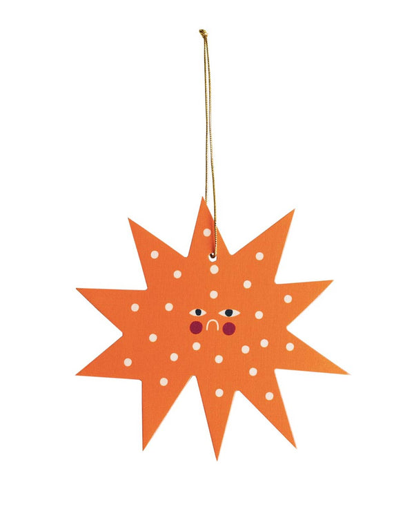 Hölzerner Weihnachtsbaum-Anhänger Stern