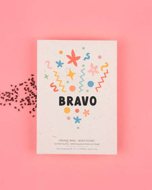 „Bravo“ Basilikum Samentüte - La Fabrique à Sachets