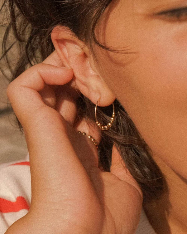 San San - Bubbles Creolen 14k Gold Filled