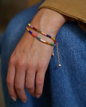 San San - Maya Armband aus Glasperlen - Summer Spice