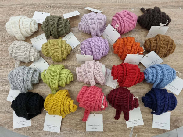 Kleiner Schal aus Wolle Orange