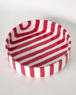Schale Stripes Gross Tramonto Red