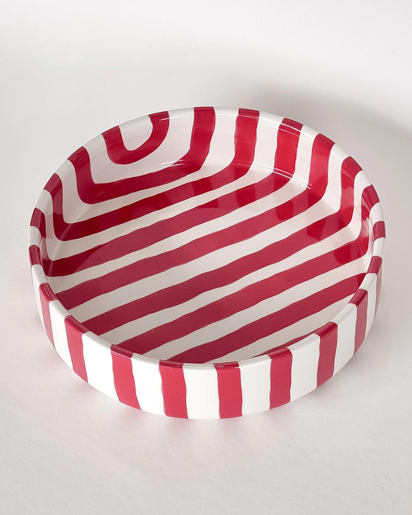Schale Stripes Gross Tramonto Red
