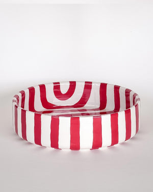 Schale Stripes Gross Tramonto Red