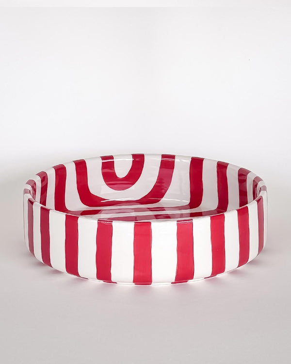 Schale Stripes Gross Tramonto Red