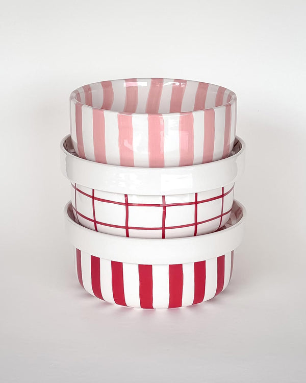 Schale Stripes Incanto Rose