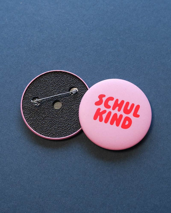 Button Schulkind Rosa-Rot