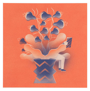 Hidden/Seek Print Orange