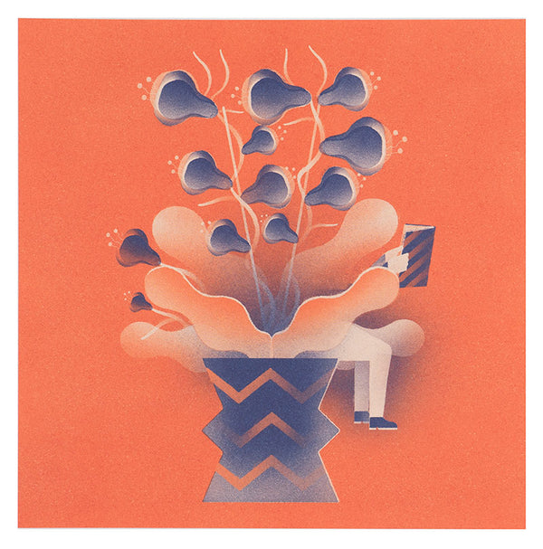 Hidden/Seek Print Orange