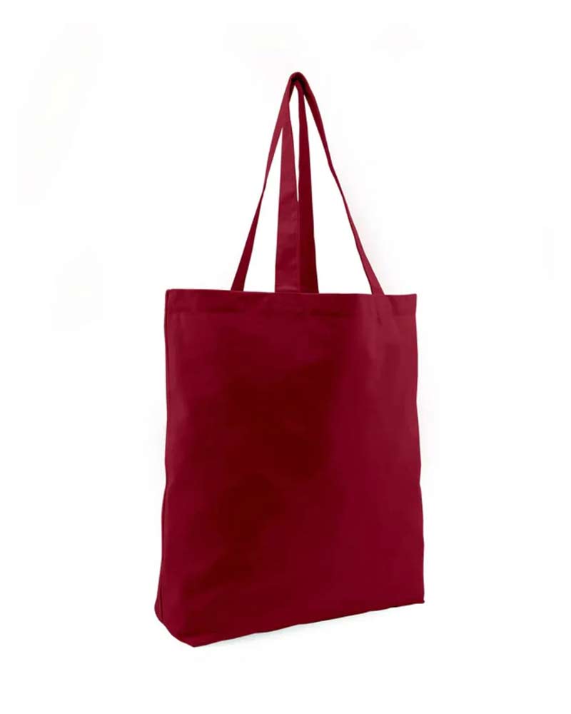 Burgundy Shopper aus schwerer Baumwolle