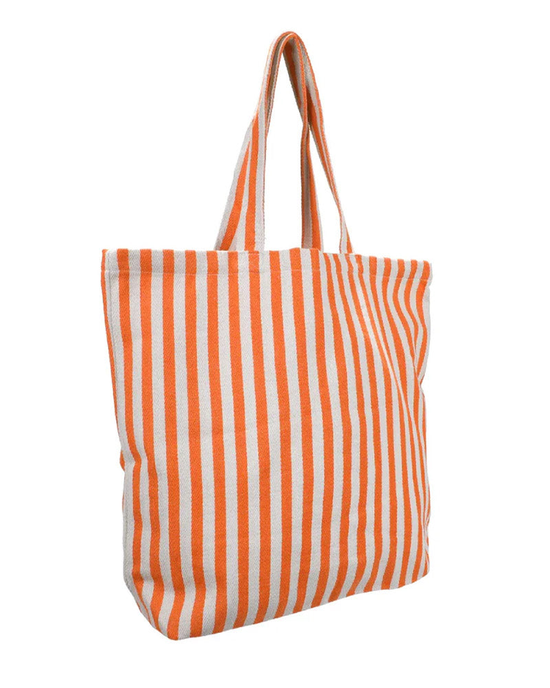Shopper Natural Orange Stripes